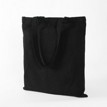 포켓 에코백 블랙 34x36cm 지퍼형에코백 천가방 염색용가방 광목가방 무지가방