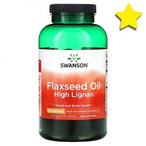 Swanson Flaxseed Oil High Lignan 980 mg 200 Softgels