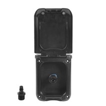 RV 부품 액세서리 물 필러 방진 빠른 강력한 마그네틱 커버 카라반 캠핑카용 블랙 및 화이트 흡입구, [01] Black