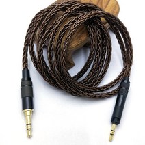 FIIO 헤드폰 이어폰 와이어 sennheiser hd598 hd558 hd595 hd518용 3.5mm 2.5mm 스테레오 베이스 오디오 케이블 헤드셋 교체 케이블, dx1 브라운, 0.5m