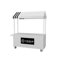 판촉 테이블 부스 야외 행사 진열대 플리마켓 트롤리, 노란색100x60x200