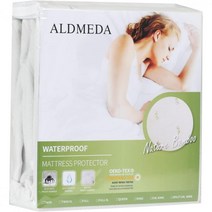 651613 ALDMEDA Nature Bamboo Cooling Waterproof Mattress Protector Hypoallergenic Cover Vinyl Free （