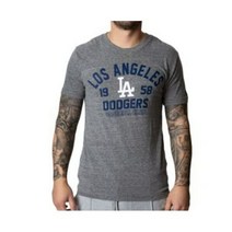 뉴에라 로스앤젤레스 다저스 Tri Blend Tee Gray Crew Neck MLB 티셔츠 Mens XL $25
