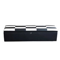 4인용수납벤치 방석포함 수납장 소파 의자 옷가게, 다크커피잠금장치+100x40x31cm