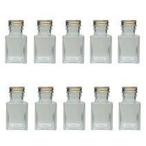요코하마 하바륨 이번점 하바리움 병 사각형 50ml 10개 세트 캡 첨부 하바리움 만드는 방법 가이드 부속