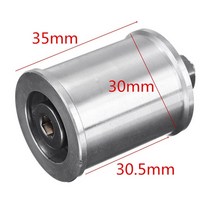 광택기 자동차 무선 폴리셔 알루미늄 합금 30mm DIY 벨트 샌더 컨베이어 구동 휠 모터 스핀들 파워 연마, 01 Passive wheel A
