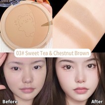 Lemooc-더블 헤드 하이 라이터 페이스 컨투어링 브론저 컨실러 펜 3D 메이크업 교정기 컨투어 스틱, [18] B003