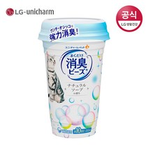 LG유니참 고양이 화장실 비즈 탈취제 내추럴 솝향, 450ml, 1개