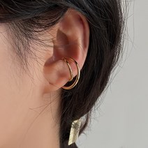 제인트 투링 라운드 크로스 골드 이어커프 귀찌