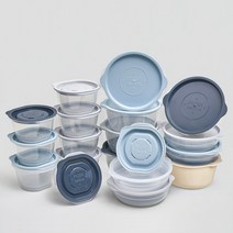 리빙안 냉동밥보관용기 전자레인지용기 즉석밥 275ml 13세트, 450ml(4p), 스카이블루