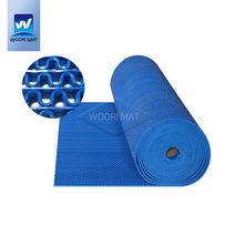 C타입 미끄럼방지매트 맘보매트 웨이브매트 롤고무매트 1.2Mx6M 두께 9mm, 04_청색(9mm)