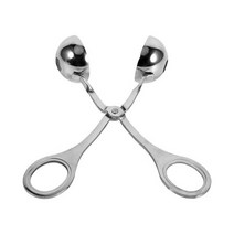 Kitchen Stainless Steel Scoop Meatball Maker Home Mould Clip Spoon Cooking Convenient Small Tool, as picture, 하나