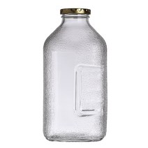 훼미리 쥬스 델몬트 유리병 레트로 유리 물병 물통, 1.5L