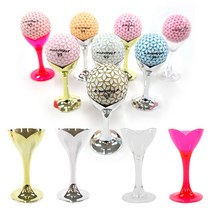 볼컵 카에데 골프공 세트 디스플레이 진열대 거치대, 3피스레드볼, 핑크볼컵+카에데볼