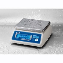 카스 방수형저울 SW2-15CW(15kg) 2g 5g 단위 건전지 및 아답터(옵션) LCD 디스플레이(35mm)