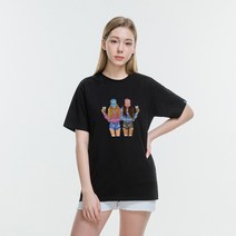 클로니아 모자쓴 걸스 라운드 면 반팔 티셔츠 ES4T18