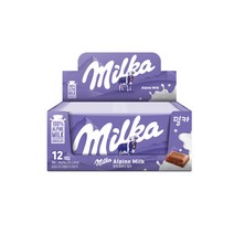 밀카 오리지널 초콜릿 12p, 100g, 12개