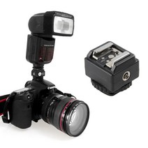 무선 동조기 카메라 촬영 조명 플래시 라이트 핫 슈 어댑터 canon eos nikon