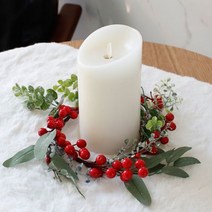 성탄절 캔들링 파티 테이블 꾸미기 리스장식 양초홀더, 상세페이지 참조