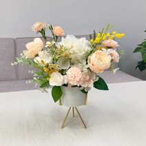 크림 장미 꽃꽂이 센터피스 만들기 DIY 키트