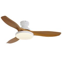 LED 거실 실링팬 조명 감성 거실등 매장 씰링팬 램프, 42인치 올블랙 + 벽컨트롤러