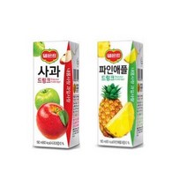 델몬트 사과24팩+파인애플24팩 드링크 190ml 총48팩