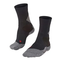 FALKE 유니 성인용 4그립 스태빌라이징 크루 양말 화이트 (화이트 2029) 427552, 10.5-11.5, Black (Black 3019)