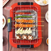 생선구이 팬 연기안나는 그릴 바베큐 꼬치 전기 기계, 화이트오븐+그릴망+기름팬+프라이팬