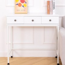 리더스가구 800 서랍 콘솔 테이블/사이드테이블, 화이트