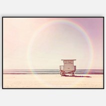 바보사랑 거실액자 인테리어 그림 캘리포니아 비치.빈페이퍼(무료배송), #3.로즈골드액자