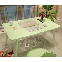 접이식 좌실 테이블 공부상 다용도상 교자상, 녹색 (60x40x35)