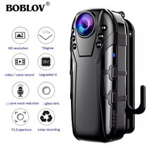 자전거블랙박스 소형 유튜버용 카메라 자전거 오토바이 휴대용 블랙박스 boblov l02 small camera full hd 1080p camara police dvr 레코더, 64GB 카메라