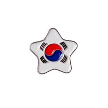 코코링 별 태극기 뱃지 (Silver)