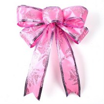 핑크 왕리본 선물포장 트리장식 5p 이쁜 나무장식