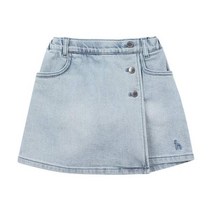 헤지스키즈] 23SS 헤리아토 데님 스커트팬츠 (HTS32SA55M_BU) 여아 아동 초등 봄 데일리 스쿨룩