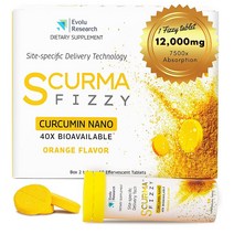 EvoluResearch SCurma Fizzy 서큐마 피지 나노 커큐민 20정 2개