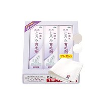 아즈마상사 와한초 약용 걸쭉한 육모제 다비진 의약부외품 150ml×3개 세트 이마바리 타올 손수건 포함 무지