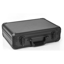 알루미늄 탑박스 85 대용량 배달통 도구 케이스 가방 도구 상자 파일 가방 충격 방지 안전 장비 카메라 상자 샘플 디스플레이 도구 상자 거품, 43-34-13 cm_1, black key lock_4