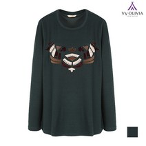 올리비아로렌 비비올리비아 송치 모티브 티셔츠_VVCALTWA212