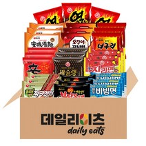 [데일리이츠] 봉지라면 10종 30개입 (신3+짜파3+너구리3+안성3+오짬3+진매3+열3+짜슐랭3+불닭3+팔도비빔3), 1세트