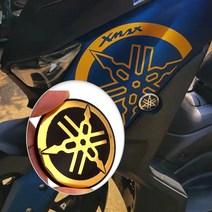 오토바이 야마하 엠블럼 스티커 로고 NMAX XMAX TMAX 엔맥스 엑스맥스 mt03 mt07, 실버, 1개