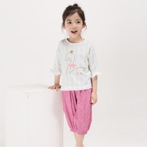 삐삐롱 삐삐롱 쁘띠쁘띠 여7부항아리팬츠 세트(17S1797BYSG_MT)