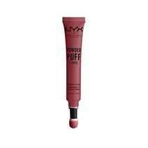 NYX 닉스 파우더 퍼프 립 파이 크림 립스틱 티 로즈 핑크, Moody, 0.40 Fl Oz (Pack of 1)