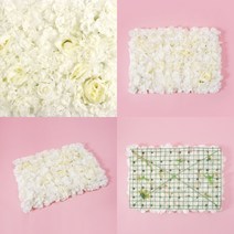 요비월드 조화 꽃벽 60X40CM 웨딩포토월 포토존인테리어 포토월