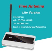 lte 라우터 유심 휴대용 와이파이 공유기 tianjie mini hotspot 4g, 라이트 버전 흰색