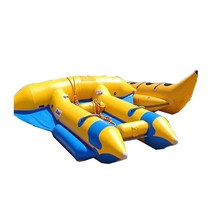 바나나 보트 수상 레저 공장 직접 물 모델 비행 물고기 공원 놀이 서핑 장비 풍선, 2tubes for 6 people