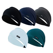 올리아르 국산 기능성 스포츠 메쉬 헤어밴드, 블랙