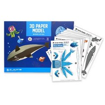 입체창작활동 바다생물 종이모형 만들기 팝업입체 교육기관 3d