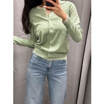 앤테일러 여성 라운드넥 버튼 니트 가디건