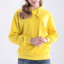 커플 공용 꽈배기 왕끈 컬러 후드 데일리 티셔츠